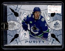 2022-23 SP Game Used Purity Platinum Quinn Hughes 081/150 Vancouver Canucks