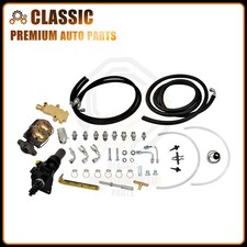 Universal Hydro Booster Power Hydraulic Brake Booster Master Disc Disc Hose Kit
