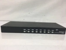 StarTech 8 Port 1U Rackmount DVI USB KVM Switch SV831DVIU Tested for Power