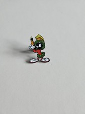 Image of Looney Tunes Marvin The Martian Space Jam Enamel Pin Badge Cartoon Alien Retro