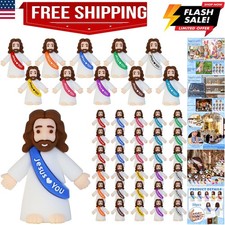 30 Pcs Little Jesus Figures, Mini Jesus Figurines in Bulk Easter Jesus Loves ...