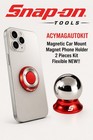 Snap On Tools Magnetic Car Mount Magnet Phone Holder 2 Pieces Kit Flexible NEW!!