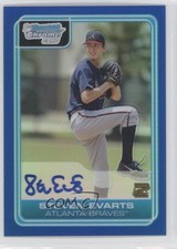 2006 Bowman Draft Chrome Picks Blue Refractor /150 Steven Evarts #DP74 Auto 0b0