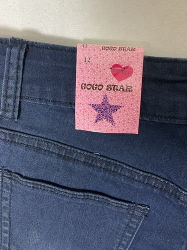 GoGo Star Denim Capri Shorts Girls Size 12 Blue - Picture 13 of 13