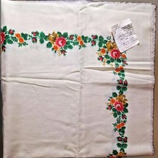 New, vintage scarf from the USSR. Lot No. 7. 33 inch-33 inch. 