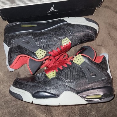 Nike Air Jordan 4 IV Retro Rare Air Size 10.5 black laser Eminem Travis Scott OG