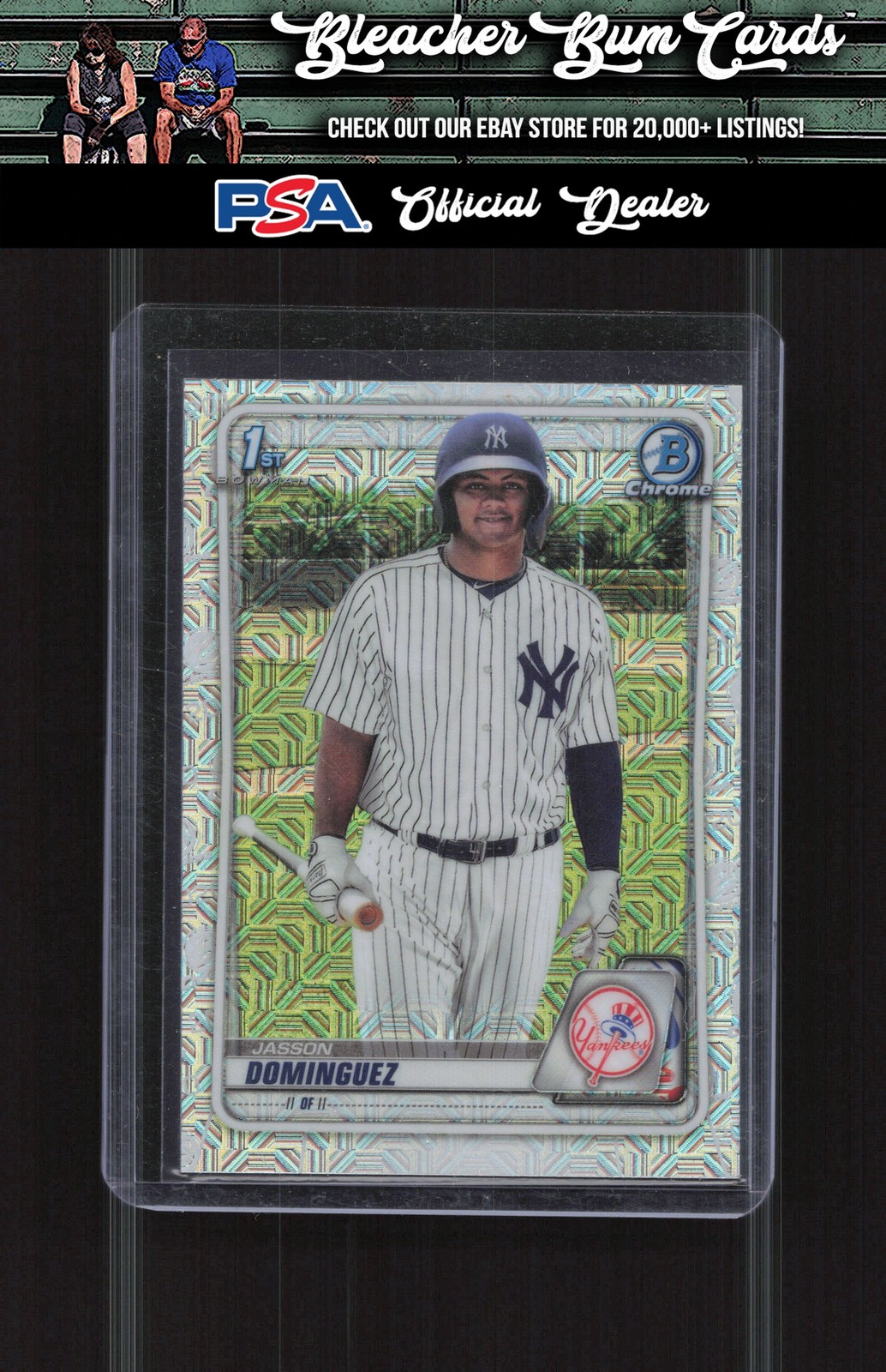 2020 Bowman BCP-8 Jasson Dominguez Chrome Prospects Mojo Refractor