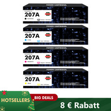 4-5x Toner für HP 207X 207A LaserJet Pro M283fdw fdn M255dw nw M282nw KEIN CHIP