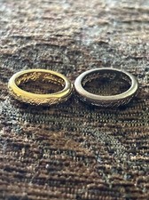 Lord Of The Rings The One Ring Lot Of 2 Costume Jewelry Props Fantasy Tolkien