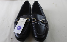 A New Day Women's Laurel Loafer Memory Foam Slip On Black Shoe Size 6W