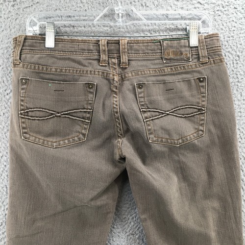 Billabong Bootcut Jeans Womens 7 (actual 32x29) Grey Denim Low Rise Zip Fly - Picture 11 of 17