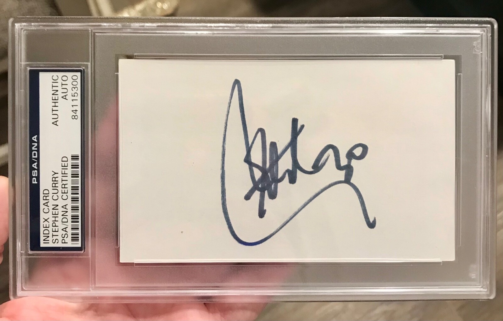 Stephen Curry Autographed Signed cut FULL ROOKIE /, in 2009 PSA/DNA 