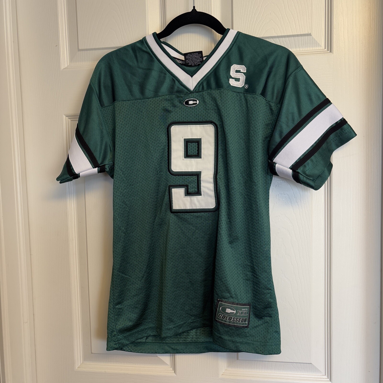 Michigan State Spartans #9 Football Jersey Men’s Sz Small Embroidered Colosseum