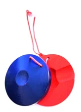 Awesome Pair of 3" Painted Wood Castanets Musical Clappers