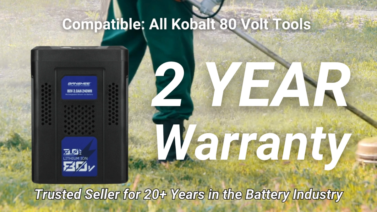 XAVITO Replacement Battery For Kobalt 80V Tools - 3000mAh 3X Longer Runtime Compatible With KB2580-06