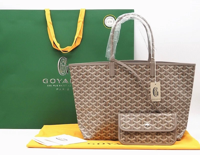 Goyard Green Coated Canvas Saint Louis PM Tote Goyard