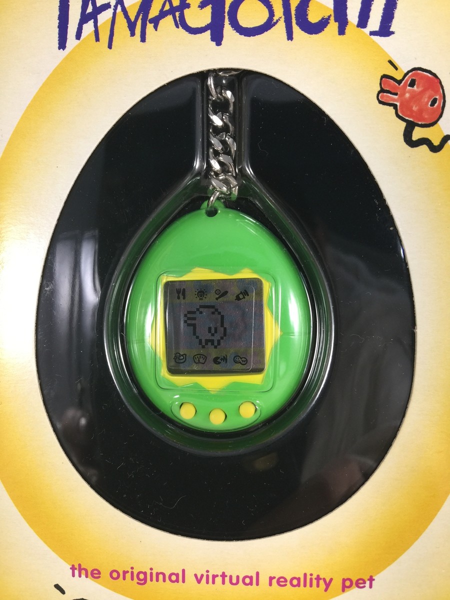 New Bandai Original TamaGotchi Green & Yellow, 1996 - 1997