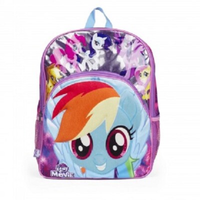 New MY LITTLE PONY Pink Purple Bag School Large Backpack Rainbow