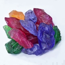 CERTIFIED 500 Ct NATURAL Sapphire UNCUT ROUGH Huge Size Mix Loose Gemstone Lot