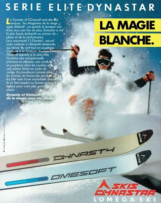  Werbung Advertising 0322 1983 Ski Dynastar Lomegaski Elite Serie