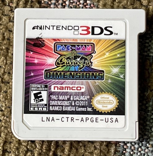 Pac-Man & Galaga Dimensions Nintendo 3DS 2011 Game Only Tested - Picture 2 of 7