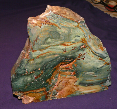 Gary-Green-Jaspis, McDermitt, Oregon, USA,  780,3g 137x147x22mm, Heilstein