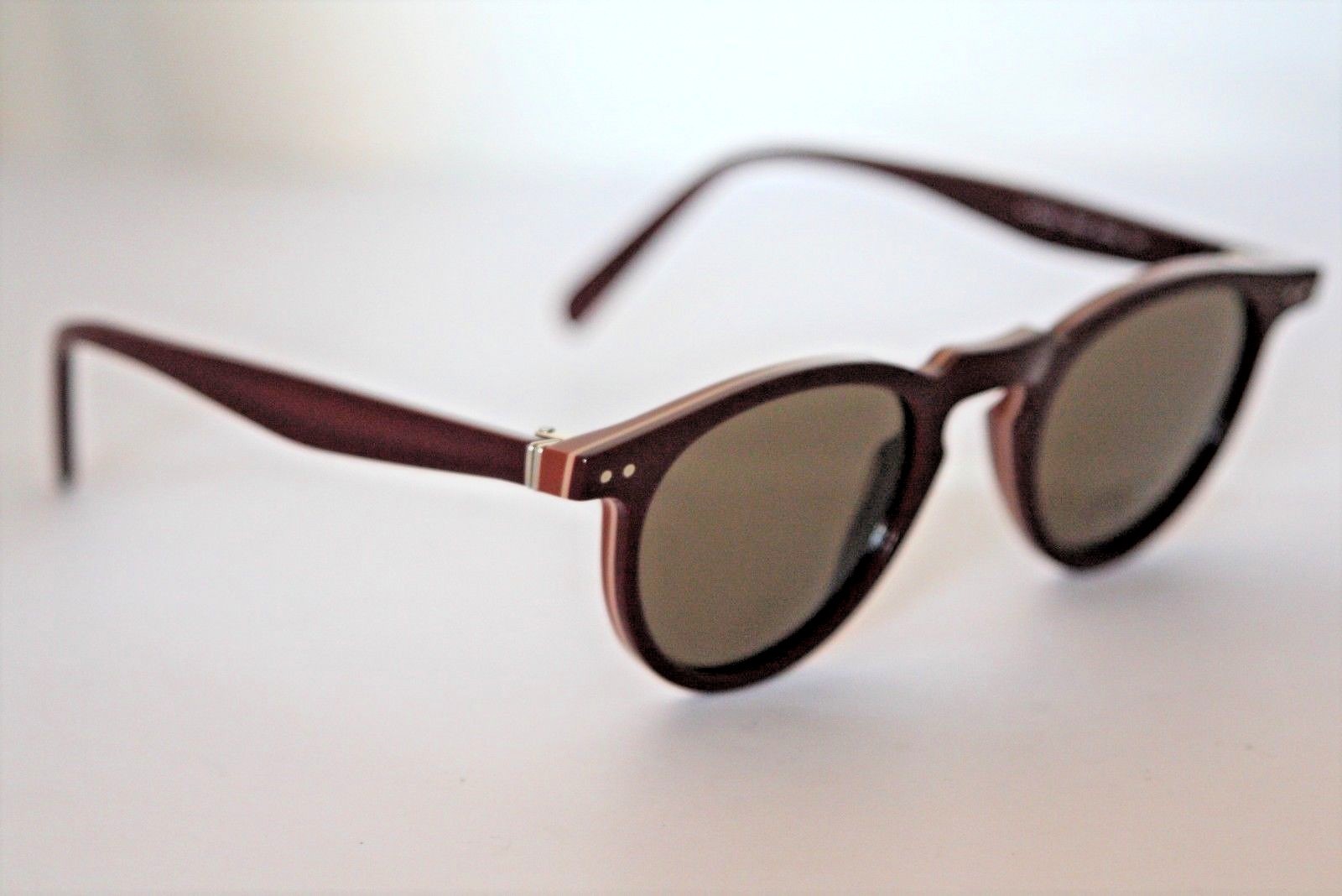 dark red sunglasses