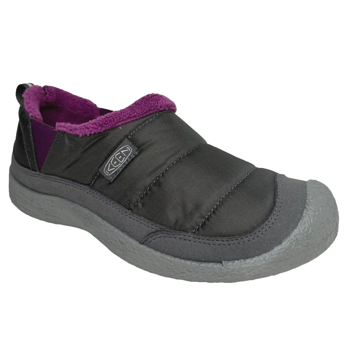 Keen Howser II Youth Girls Slippers Size Gray Violet Lightweight