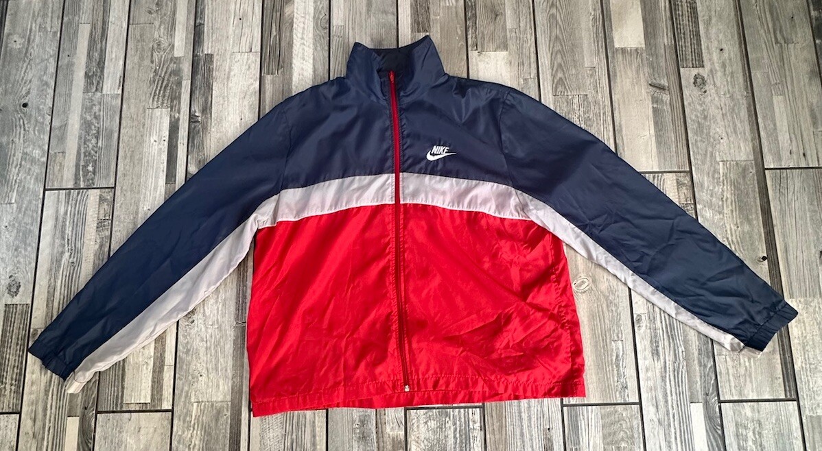 80’s NIKE track jacket Vintage Nike Track Jacket Size Xl Full Zip 70's 80's | eBay