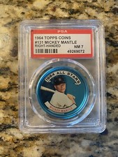 1964 Topps Coins #131 Mickey Mantle Right handed PSA 7