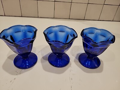 Vintage Anchor Hocking Cobalt Blue set