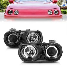 For Acura Integra 94-97 Projector Halo Headlights Black 121003