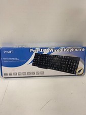 Inland ProHT USB Standard Wired Keyboard - Comfortable Design And Quiet
