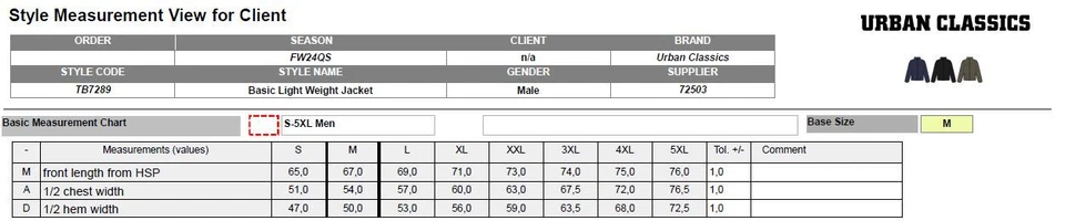 Urban Classics Basic Light Weight Men's Jacket between-Seasons Quilted - Image 3 of 4