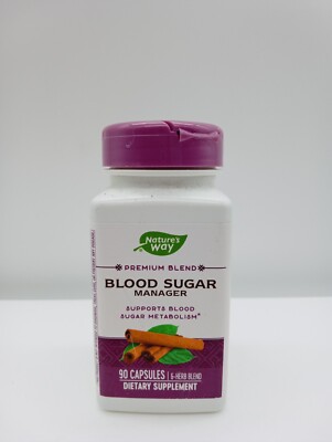 Nature's Way Blood Sugar Manager Sugar Metabolism Blend 90 caps EXP.  08/31/26