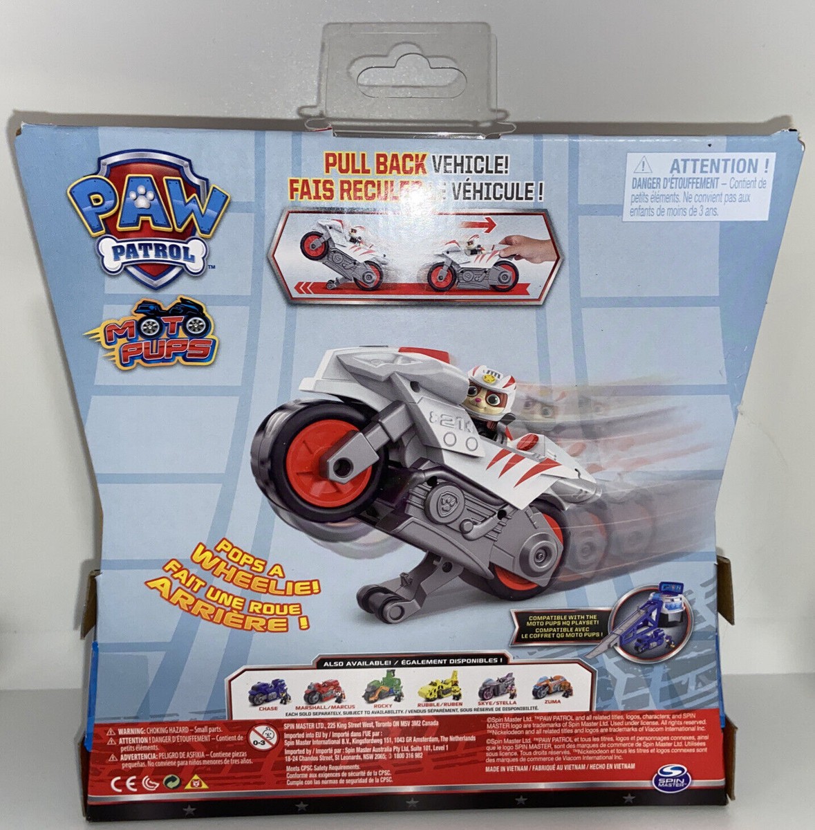 Paw Patrol Wildcat Moto Pups Vehicle and Figure Deluxe Motorcycle Wild Cat  Pack