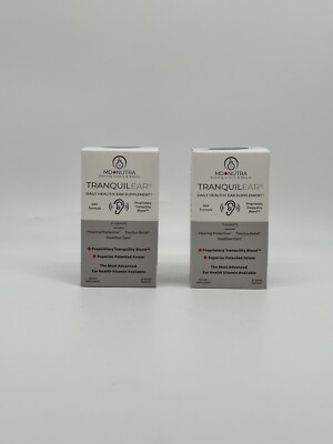 2 Pack!Tranquil Ear Health & Tinnitus Relief Daytime Formula All-Natural 30 Ct.