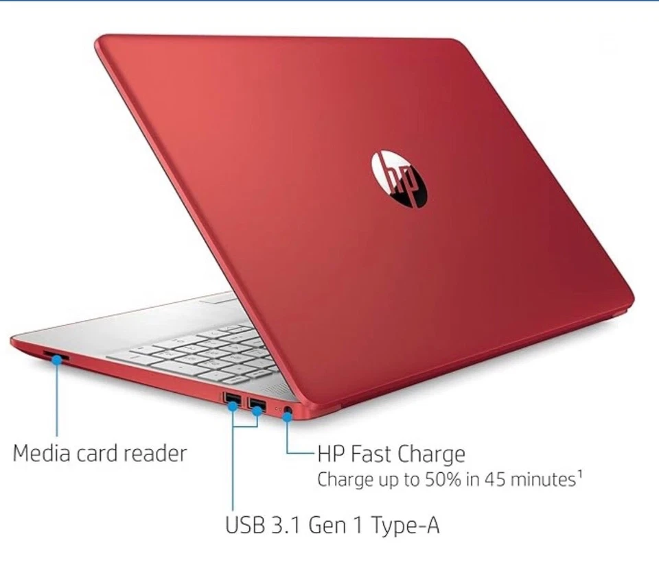 HP 15-dw0083wm Intel Pentium 8GB DDR4 512GB Win 11-Red - Image 2 of 4