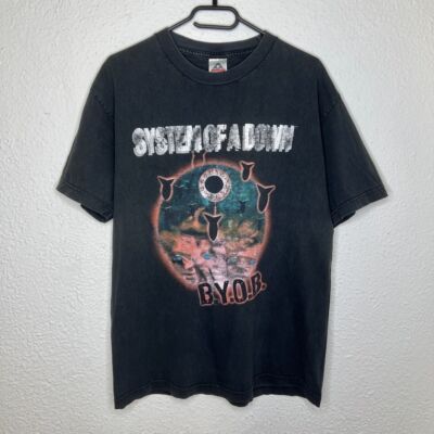 System Of A Down Vintage Band BYOB SOAD Rock Black Unisex Tshirt S-5XL KH9127