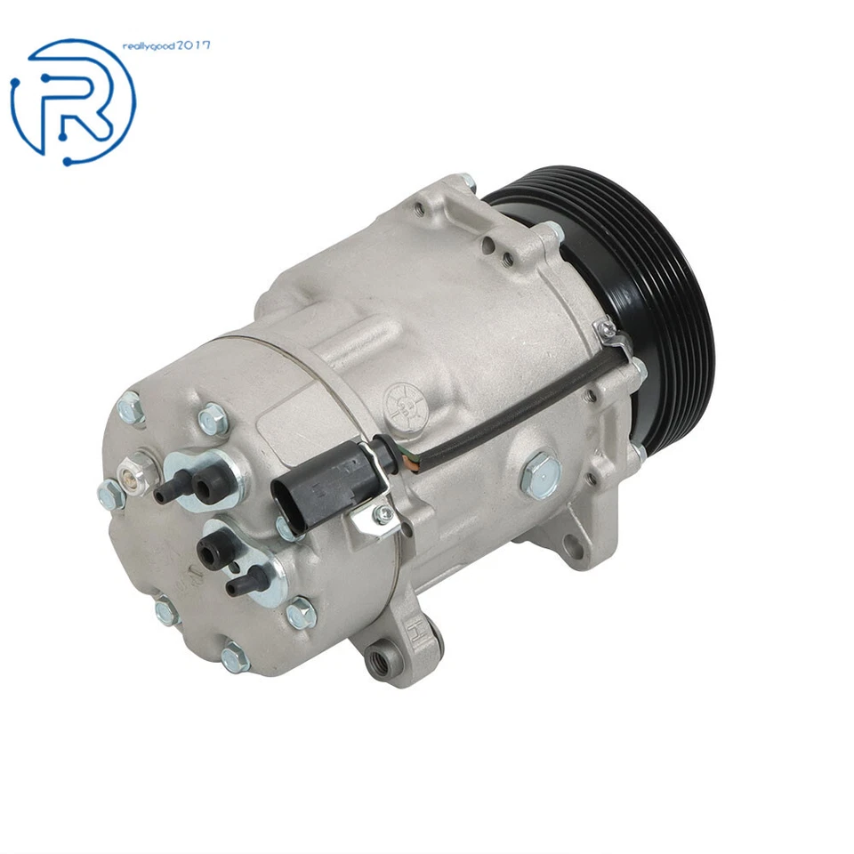 Compresor y embrague de aire acondicionado para Volkswagen Jetta Golf Beetle 1.8 1.9 2.0L 2000 01-05 Foto 4 de 4