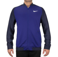 Nike Court Premier Tennis Jacket Men`s Black/volt Stretch Sz S
