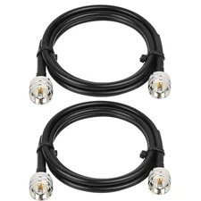 Rg8x Jumper Cable 4ft2 Pack Pl259 Jumper Cablecb Coax Cable 50 Ohmuhf Pl259 Male