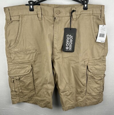 Jordan Craig Cargo Shorts Men s Size 42 Tan New With Tags