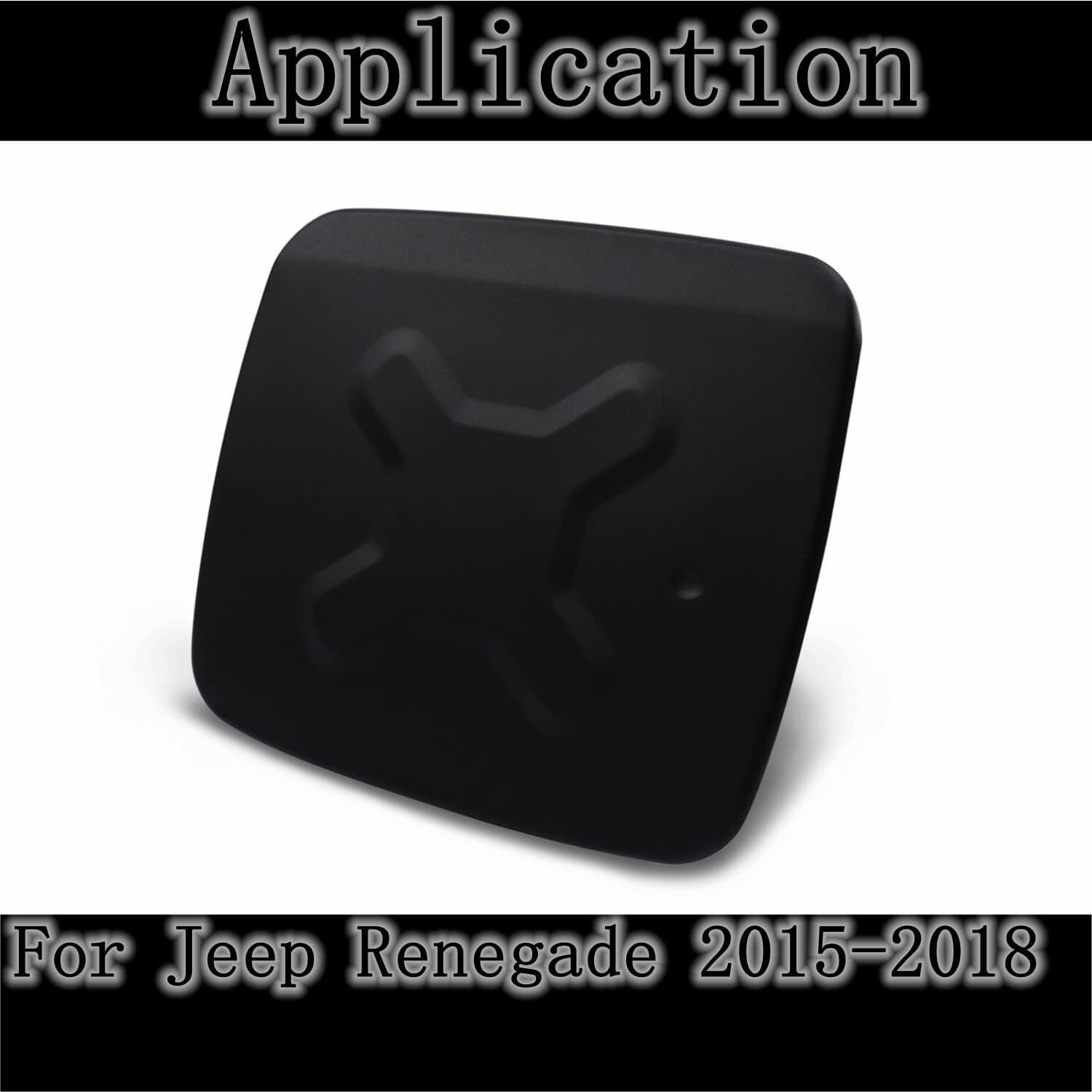 For Jeep Renegade 2015-21 Exterior Fuel Filler Cap Aluminum Door Gas Tank Cover