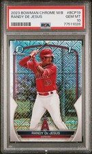 2023 BOWMAN CHROME MEGA BOX MOJO REFRACTOR RANDY DE JESUS #BCP-19 PSA 10
