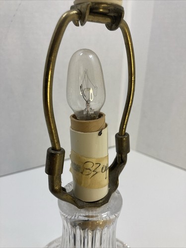 Vtg Princess House Crystal Boudoir Table Lamp Heritage Romance Etched Glass 10” - Picture 9 of 15