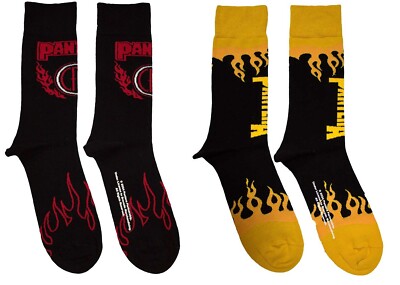 PANTERA - OFFICIAL LOGO SOCKS - COWBOYS FROM HELL - ADULT SIZE UK 7-11 EU 40-45