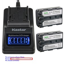 Kastar Battery LCD Quick Charger for Sony NP-FM50  DSR-PDX10 HVL-ML20M HVR-A1