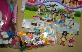LEGO Friends 41008 HEARTLAKE CITY POOL 100% Complete Minifigs Instructions
