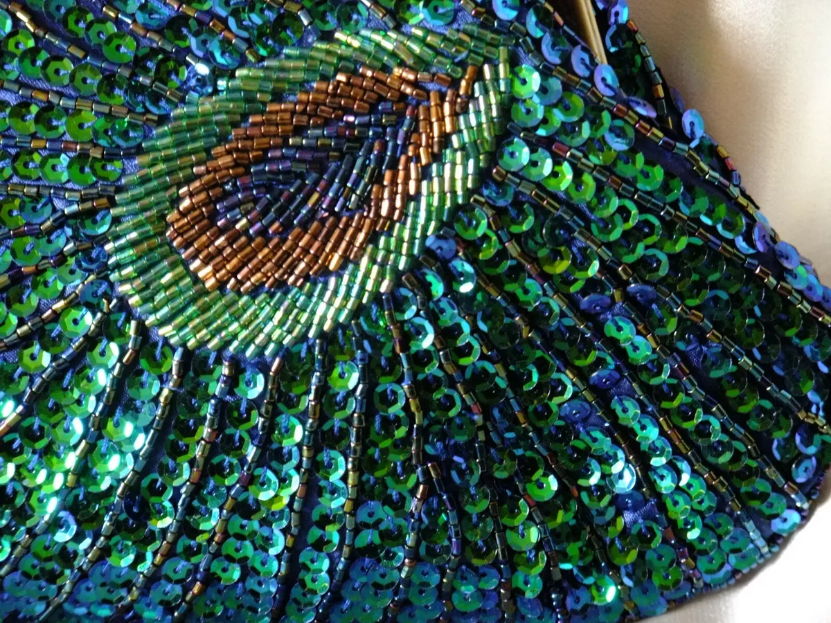 Peacock shop evening bag